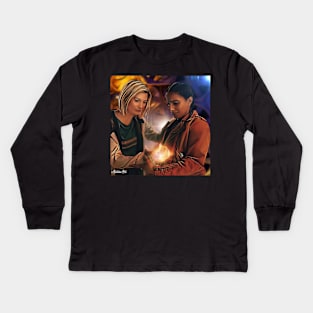 13th doctor / More time Kids Long Sleeve T-Shirt